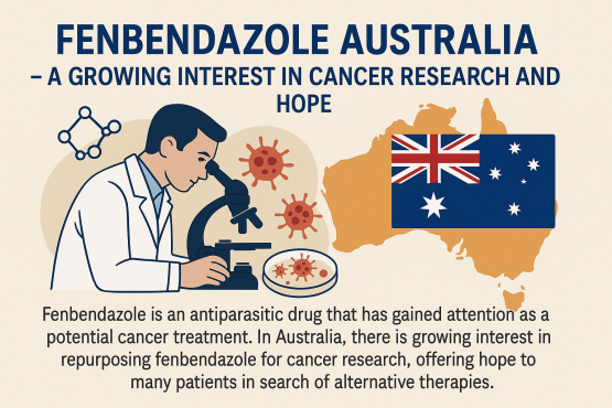Fenbendazole Australia tablets and research concept